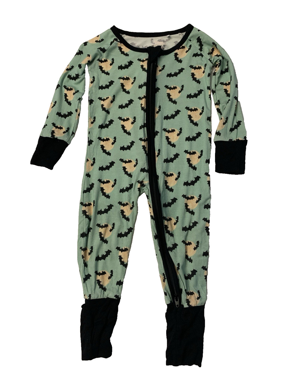Bundle of Joy Bamboo Bat Zippy Sleeper 0-3M Halloween